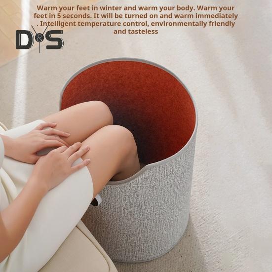 Under Desk Foot Warmer Portable Personal Space Heater Fully Enclosed Heating Quiet Leg Warmer for Winter Office Home Use