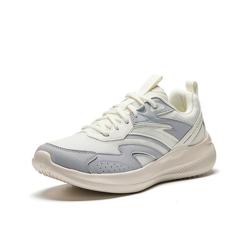 Anta Trendy Comfortable Slip-Resistant Durable Low-Top Casual Running Shoes Men sneaker Ivory-White Mud Fog-Gray 912515516-3