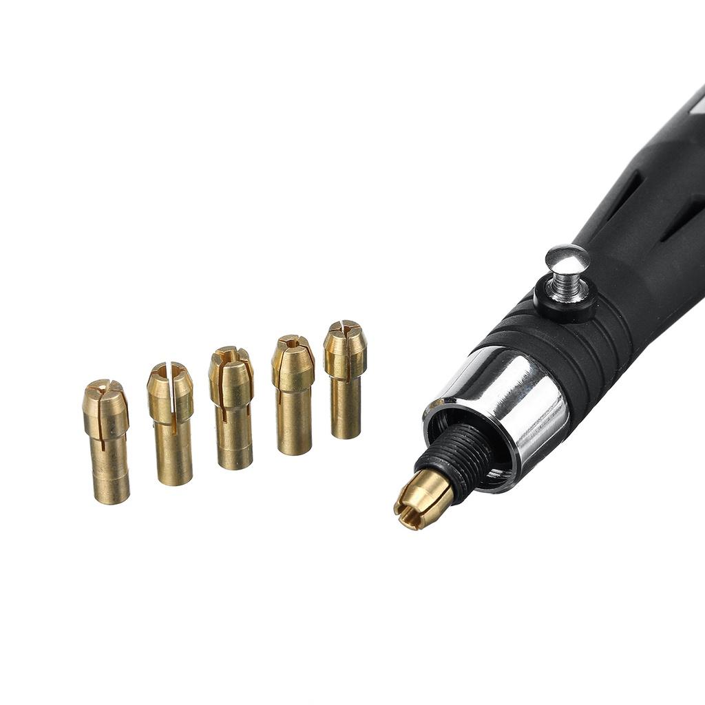 Mini-Gravierwerkzeugmaschine 5000–15000 U/min, 3 Geschwindigkeiten einstellbar, elektrischer Schleifer, Gravierstift, Schleifwerkzeuge, USB, kabelloses Schleifer-Set