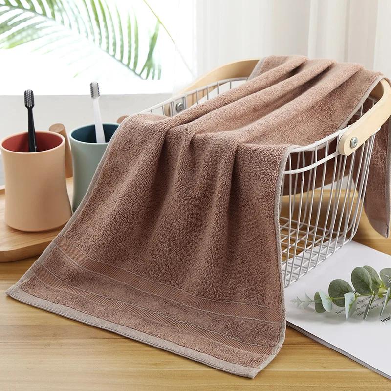 1Pcs High Quality Bamboo Fiber Thickened Adult Towels Soft And Absorbent Sport Towels For Both Men Women Hand Shower Face Towel