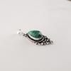 Malachite Gemstone 925 Sterling Silver Handcrafted Pretty Pendant 1.5" For Gift PP-70-29