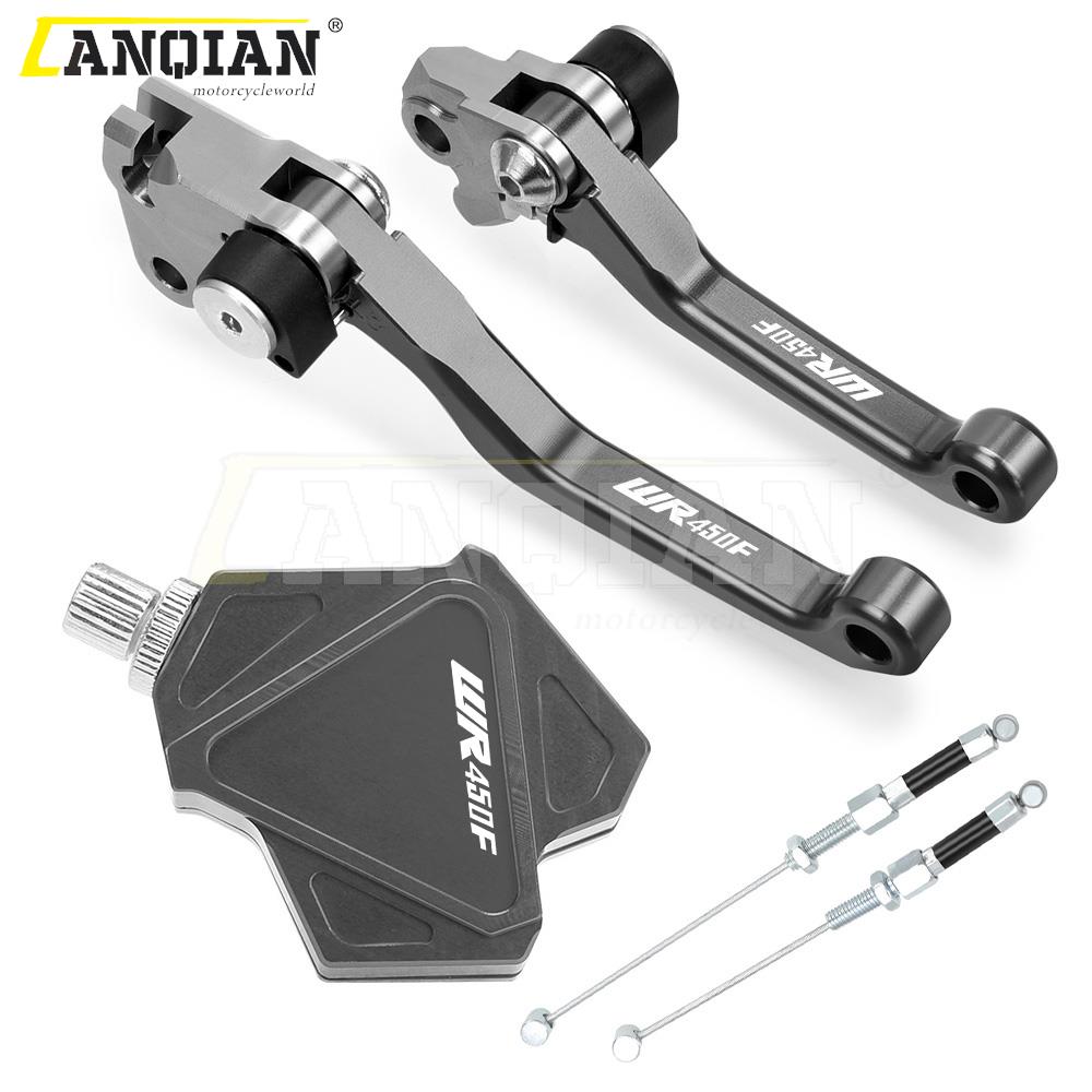 WR450F Dirt Bike Brake Clutch Levers Stunt Clutch Easy Pull Cable System Set For YAMAHA WR 450 F 2001-2023 Motocross Accessories