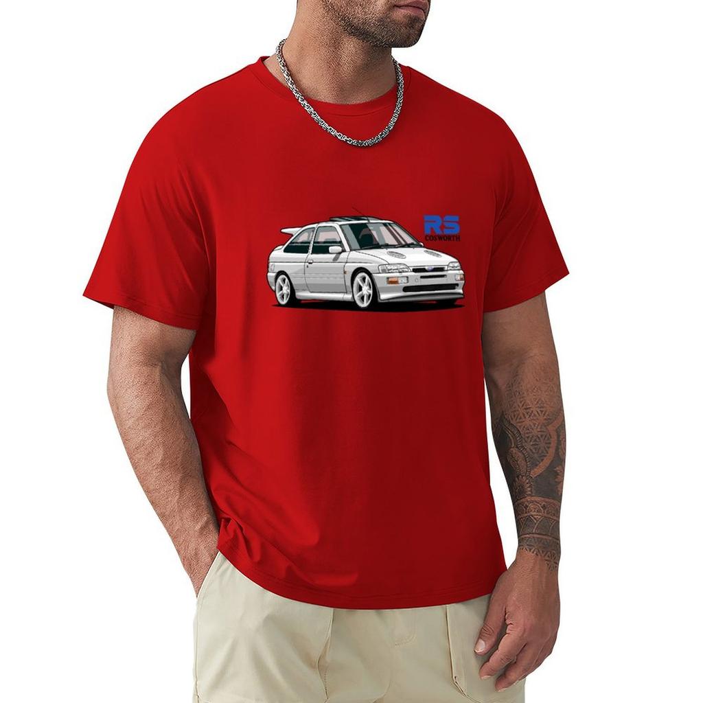 Escort Rs Cosworth (White) T-Shirt Boys Animal Print Oversized T Shirt For A Boy T Shirt Men