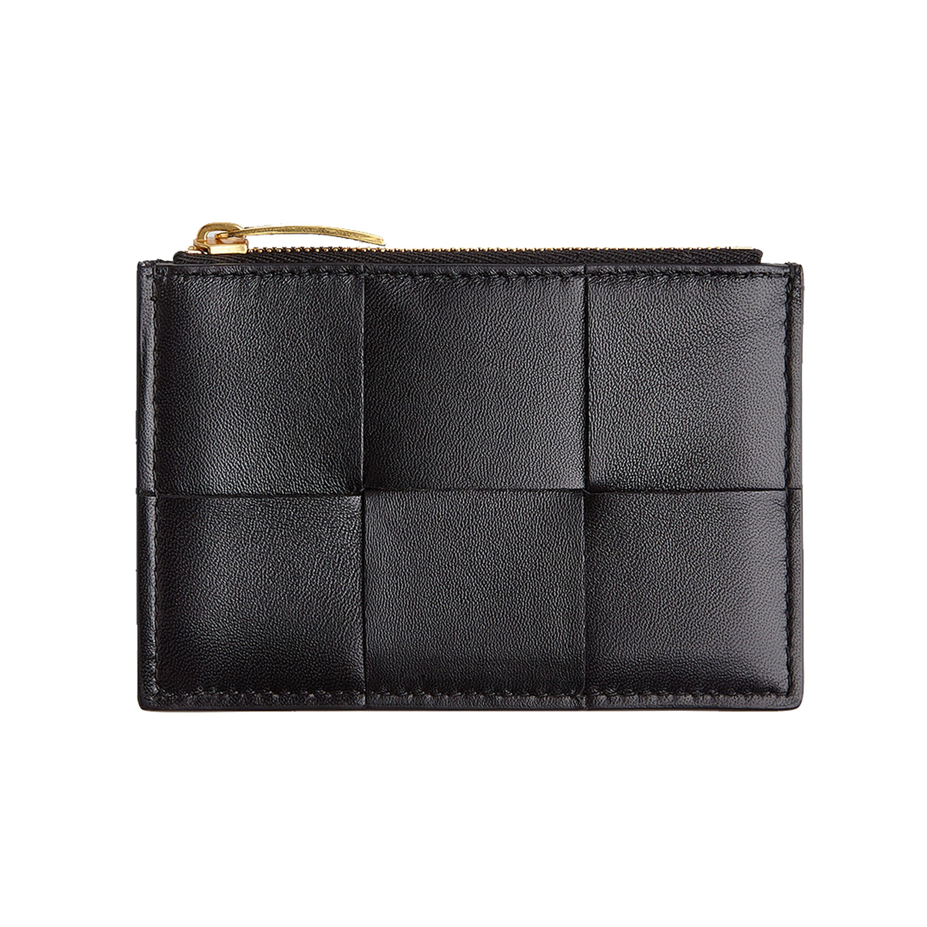 

Bottega Veneta Logo Leather And Sheepskin Wallet Unisex wallet Black 651393-VCQC4-8425 Box(Basic Set+Box)