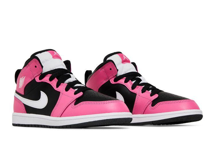 Kids' Sneakers Nike Jordan 1 Mid Pinksicle (PS) Black/White/Pinksicle
