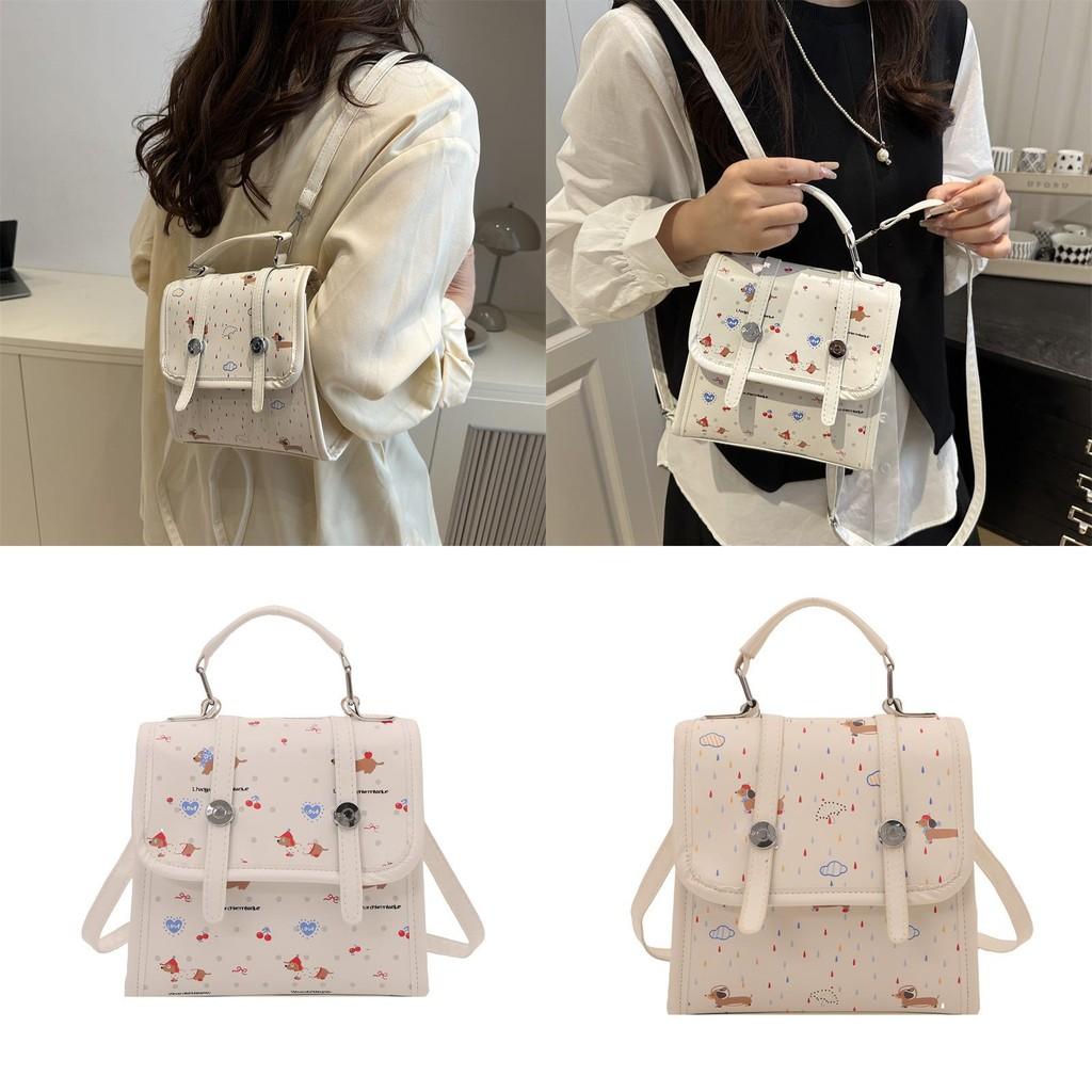 Dachshund Pattern Backpack Single Shoulder Crossbody Bag Handbag Fashion Gift
