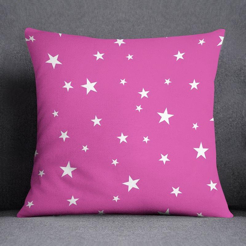Pink ins Nordic cute pattern pillowcase home decoration sofa cushion living room square pillow cover home fabric