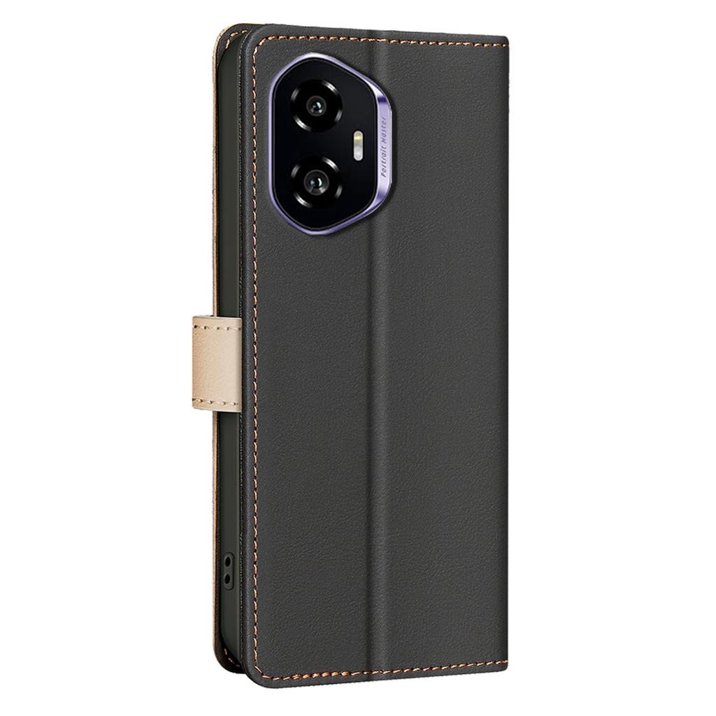 BINFEN COLOR BF33 for Honor 300 Leather Case Splicing Color RFID Blocking