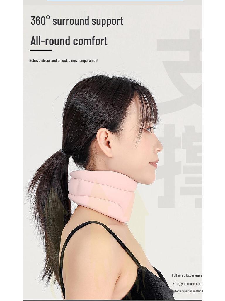 Nylon Neck Warmer & Corrector: Anti-Head Down Cervical Support Device for Home Physiotherapy