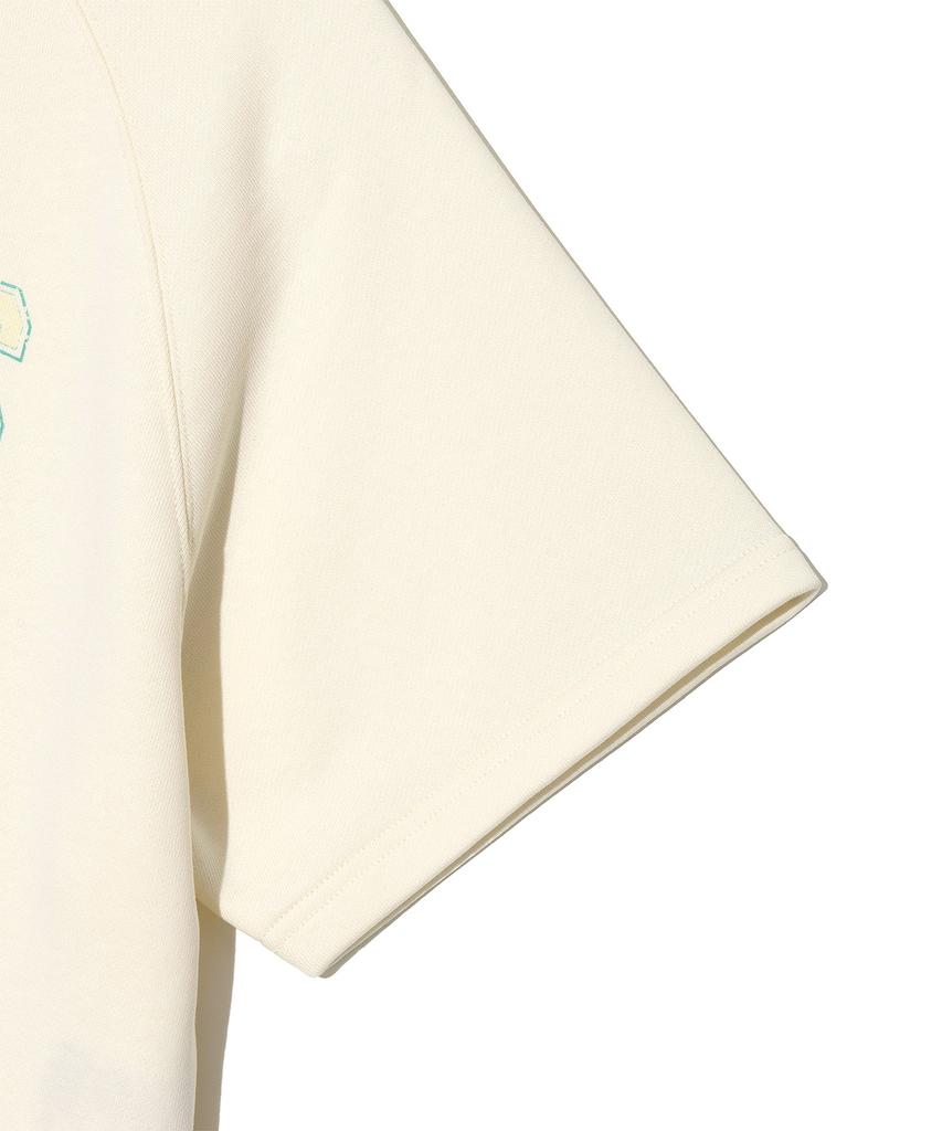 LEE Women'S Summer Graphic Crop Short Sleeve Sweatshirt Ivory