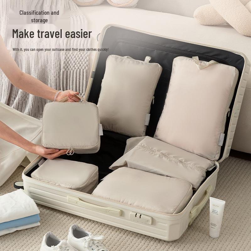 Portable Six-Piece Travel Storage Set: Large Capacity Suitcase Organizer