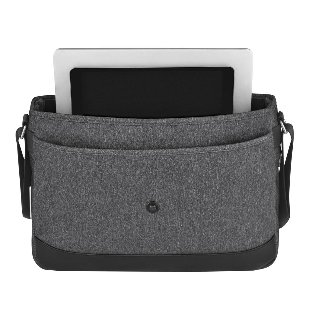 Victorinox Architecture Urban2 Messenger Bag with Magnetic Trolley Personalized 611958 Lock, Business, 14" Laptop, Sleeve, Multi-Tool Handle, 13L,