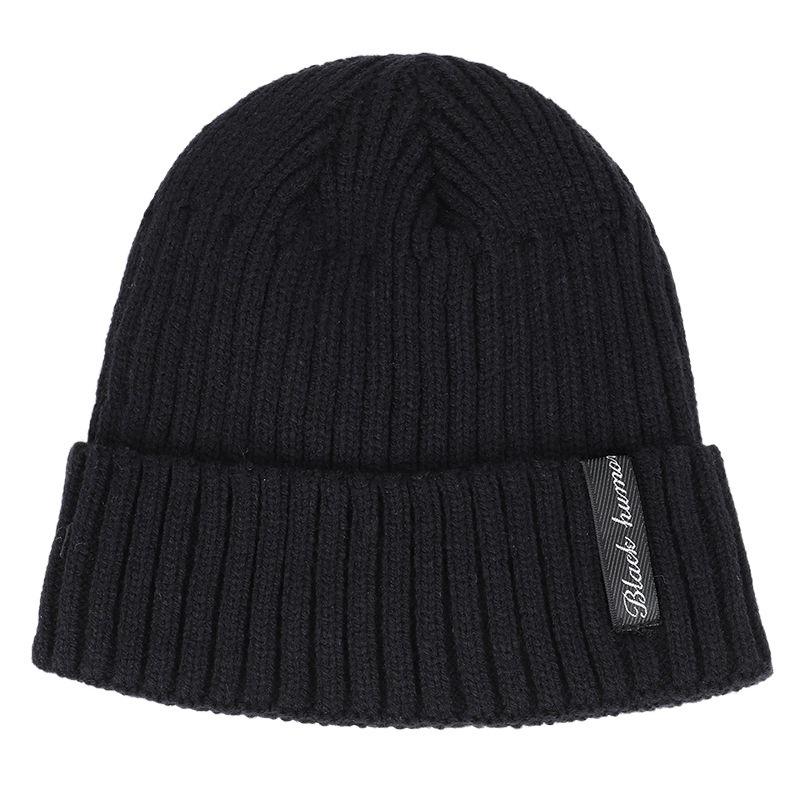 Fashion Minimalist Beanie - Fleece Lined Knit Ski Hat For Men & Women, Warm Thickened Outdoor Winter Snow Cap