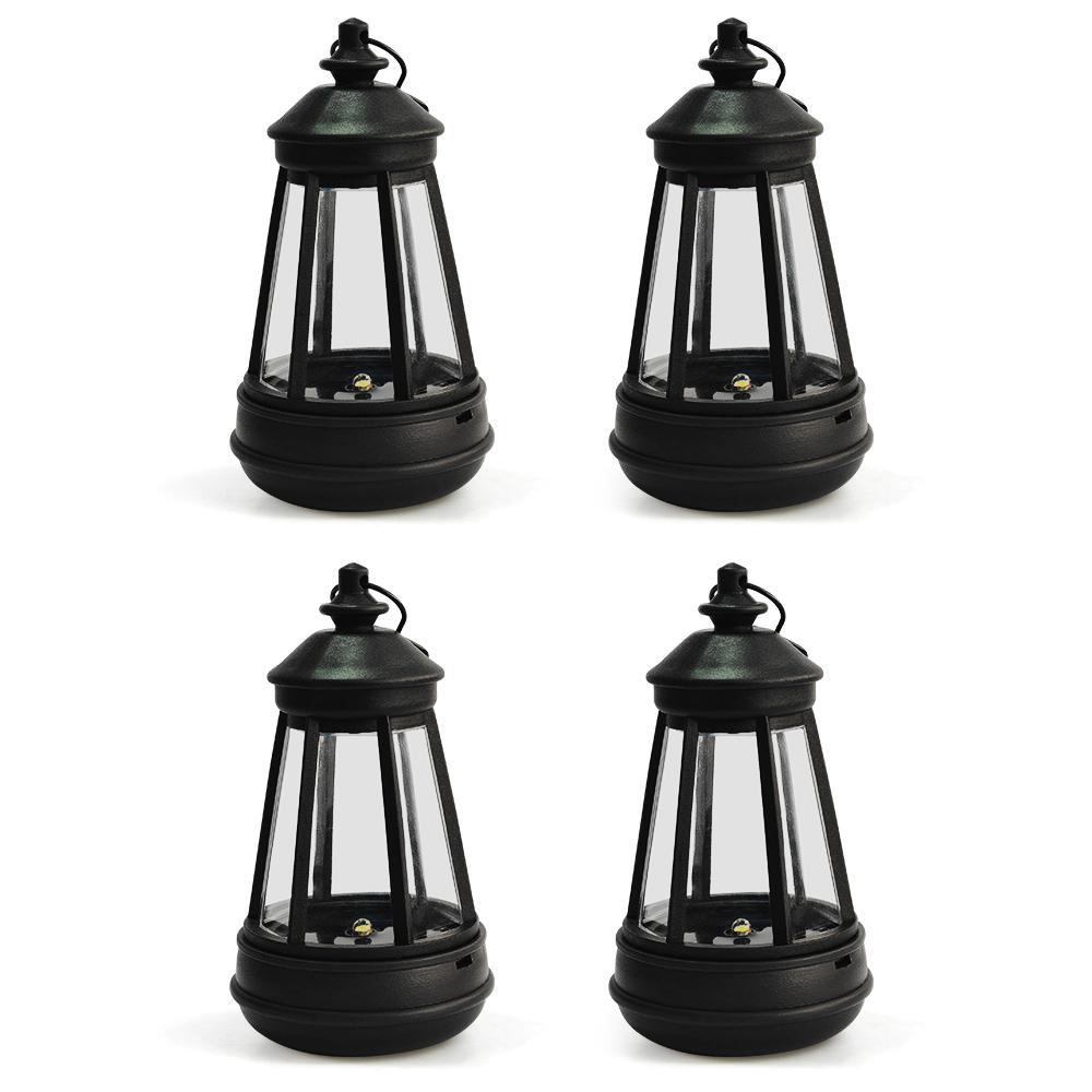 Retro Kerosinlampe Wasserdichte Solarkerzenlaterne LED Landschaft Hof Hängelichter Außen Garten Dekoration
