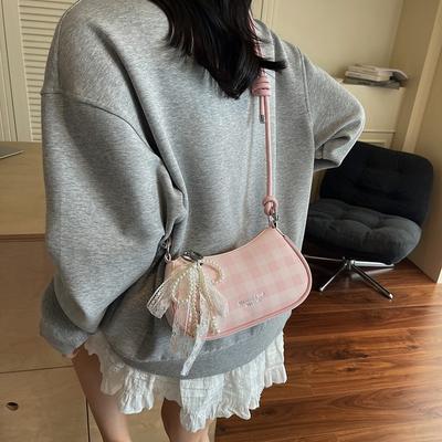 Umhängetasche Schultertasche kleine Tasche schlicht neu trendig Mode Temperament Achseltasche Freizeittasche