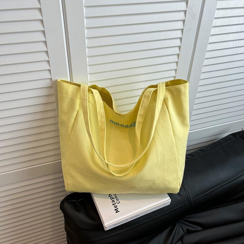 Tote bag new canvas shoulder bag portable simple casual large capacity women's cloth bag