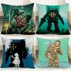 Housse de coussin Fanart B-BioShock RaptureS Housse de coussin réversible confortable Idéale pour la voiture, le canapé, la chambre et plus encore