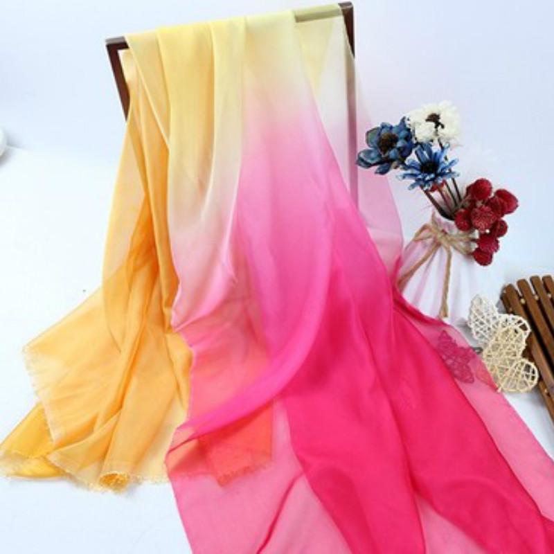 Tessuto chiffon sfumato ombre 1M, tessuto in organza tulle sottile 30D per costume cosplay fai da te, abito Hanfu in stile antico