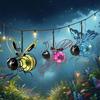 3 Pcs Solar Bee Simulation Lights IP44 Waterproof Outdoor Hanging Insect Light