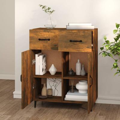 Sideboard Räuchereiche 69,5 x 34 x 90 cm Spanplatte