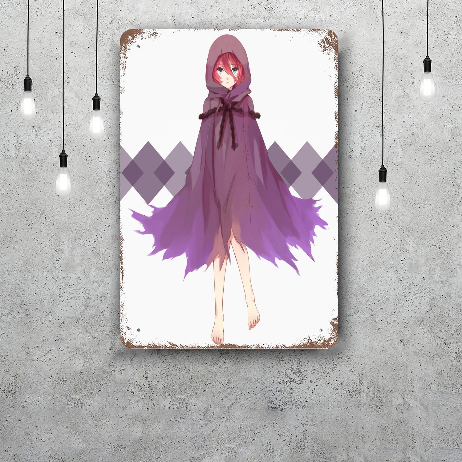 

shinsekai yori online cartoon Decor Poster Tin Sign Metal Sign Decorative Plaque for Pub Bar Man Cave Club Wall Decoration 20x30cm（7.8x11.8inch）