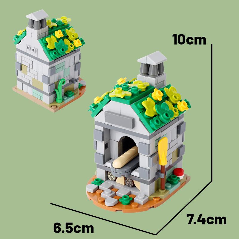 MOC Medieval Castle Building Blocks Set House Bedroom Table Furniture Kitchen Knight Witch Wizard Halloween Skeleton Brick Toys