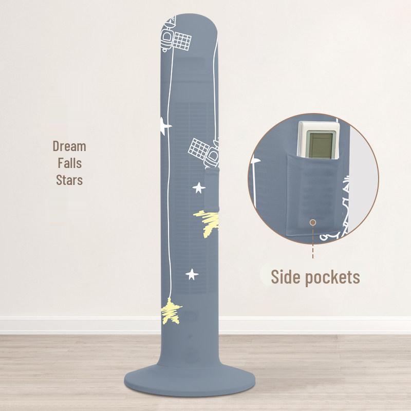 Universal Dustproof Tower Fan Cover for Midea/Gree - Vertical Protective Full Cover for Floor Electric Fans Standard