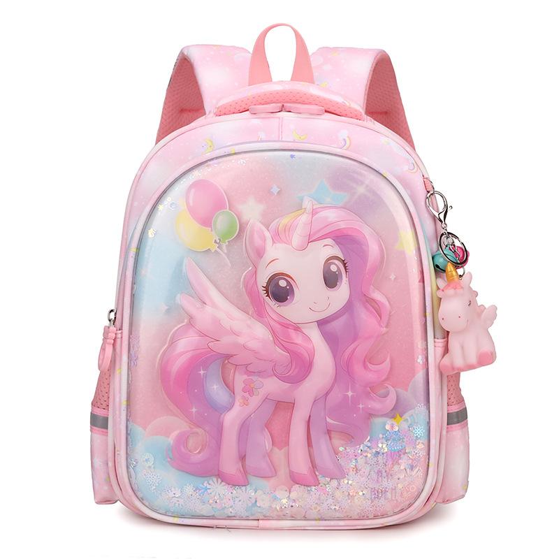 Children's Schoolbag Cute Kindergarten Schoolbag Girl Baby Burden Reduction Backpack First-class Primary School Schoolbag