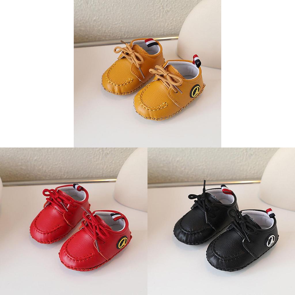 Baby Toddler Soft Sole Shoes With Tie Closure For Boys And Girls