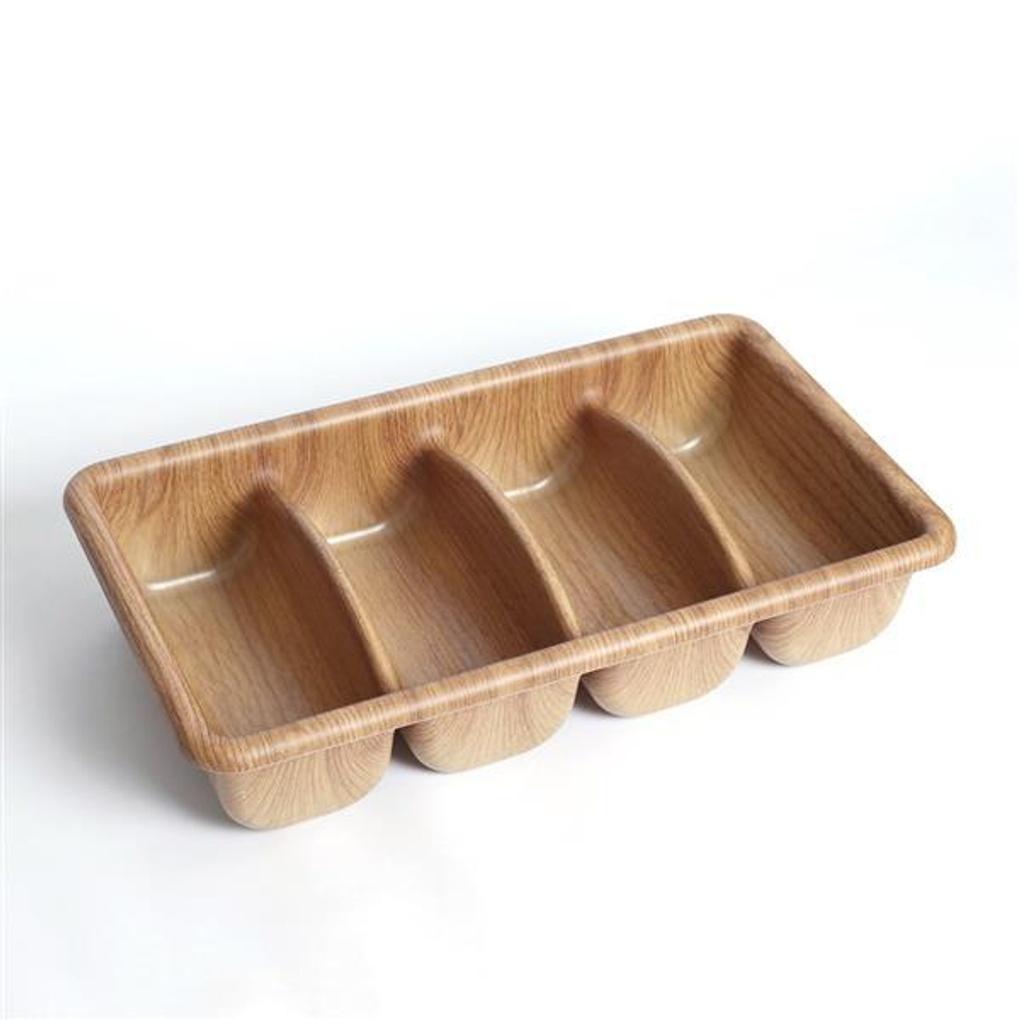 

Evelyn Nature Cutlery Organizer (4 Compartments) (Acacia)