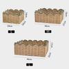 Nordic Handmade Rattan Woven Rectangular Storage Basket for Desk and Snacks