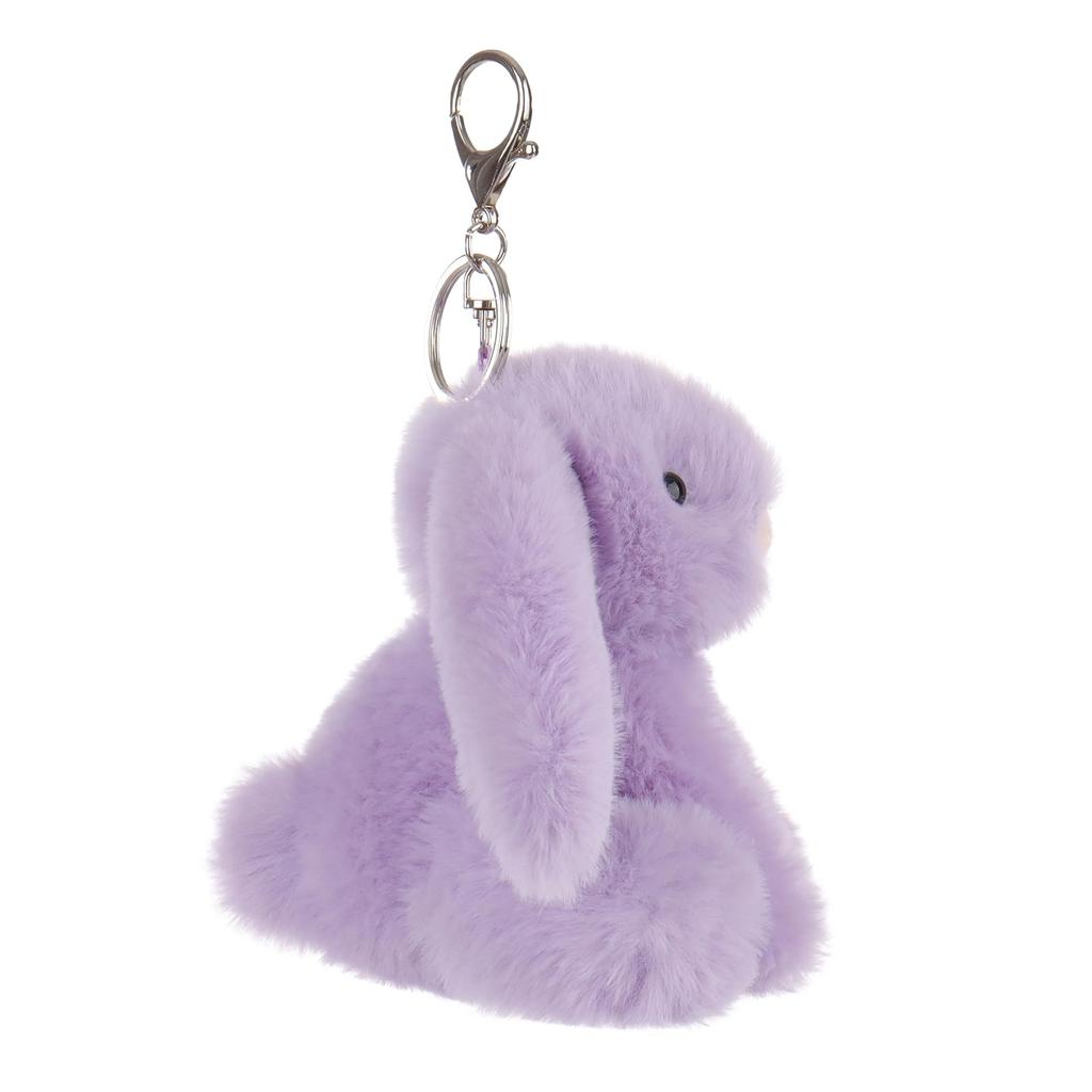 Apricot Lamb Purple Bunny Cute Soft Keychain Plush Perfect for Boys and Fits Kids Backpacks and 11cm Toy, Girls, Purses,