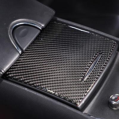 Carbon Fiber Water Cup Holder Panel Cover Trim For Infiniti G37 2007-13