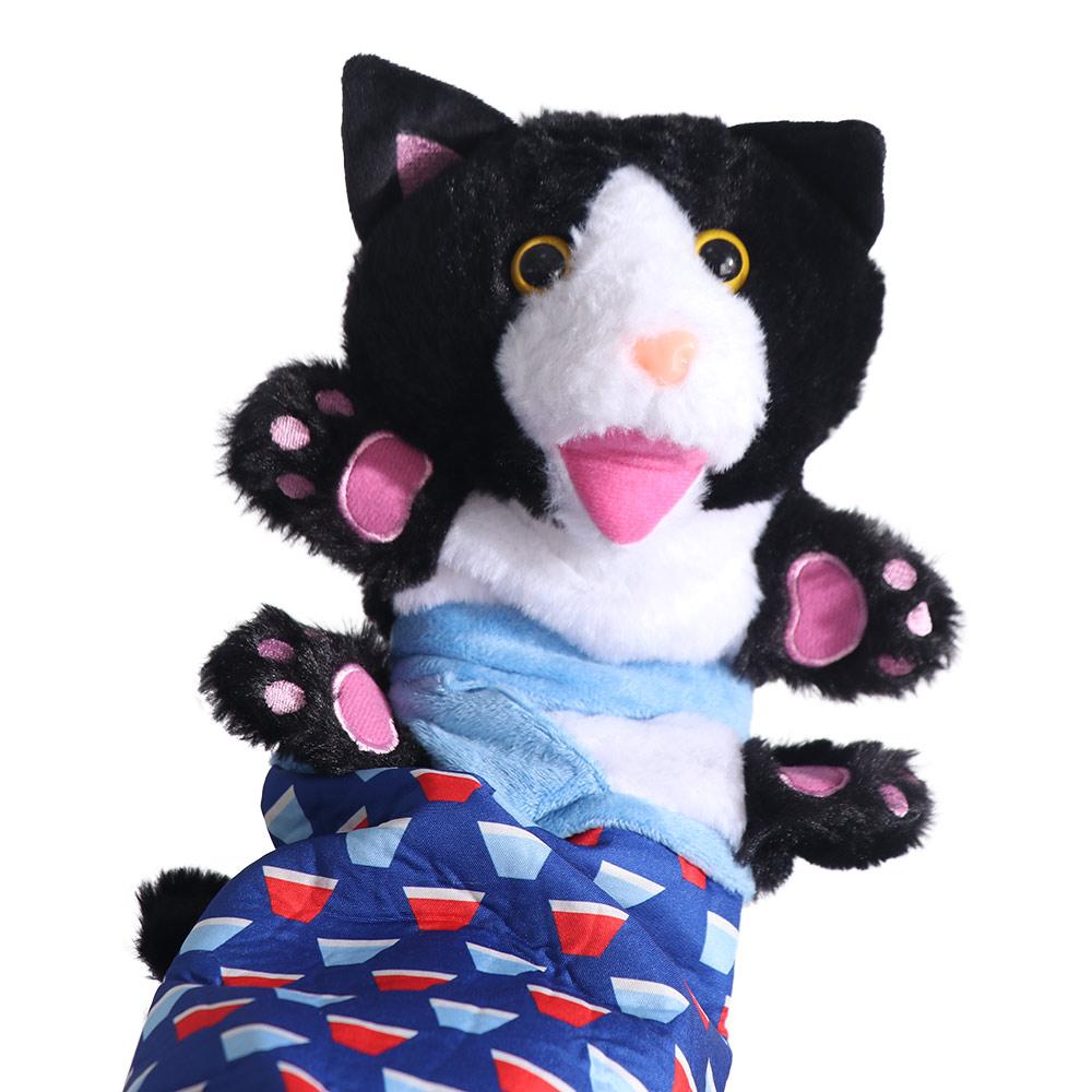 Soft Plush Cat Puppet Wrestler Sturdy Padding Animal Hand Glove Cat Toys Wrestling Glove  Safe Play