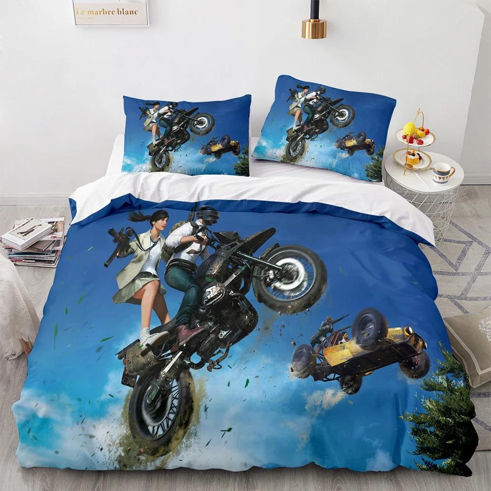 Comforter Pubg Bedding Set Single Twin Full Queen King Size Game Pubg Bed Set Aldult Kid Bedroom S 3D Print Men Women 034