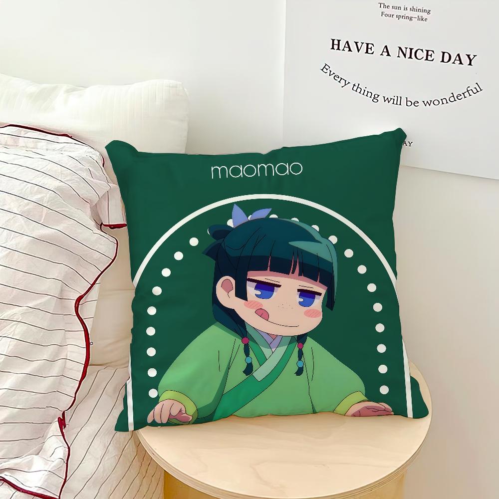 

anime chibi cute The A-Apothecary Diaries Maomao soft Pillow Case for Sofa Living Room Home office Decor Protective Covers funda 30x30CM(12x12in)