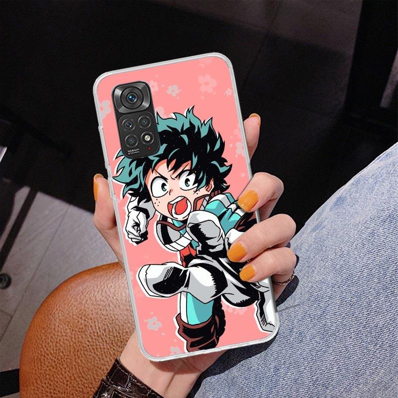 My Hero Izuku Deku Phone Case For Xiaomi Redmi Note 15 14 13 12S 12 11 Pro Plus 14S 11S 11E 10 10S 11T 5G Personalized Cover Red