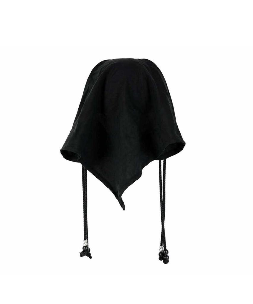Emdijiti Bead Point Nylon Scarf Ball Cap_Black [Mdf2Ucw001]