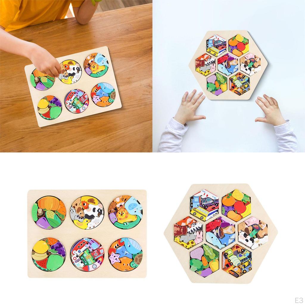Kids Wooden Puzzle for Cognitive Development And Learning Gift