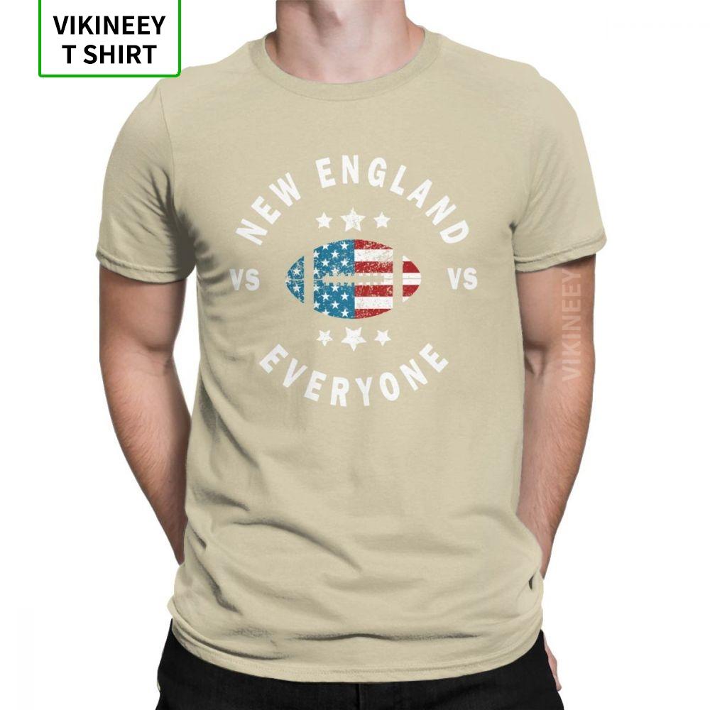 Unisexs T Shirts Funny Distressed New England Vs Everyone Amazing Fans Patriots Tees Crew Neck Clothing Cotton Summer Tshirt