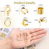 Crimp Beads Covers Kit with Bead Crimping Pliers Tool Brass Crimp Beads Tips Knot Covers Kit for for Jewelry Making DIY Craft