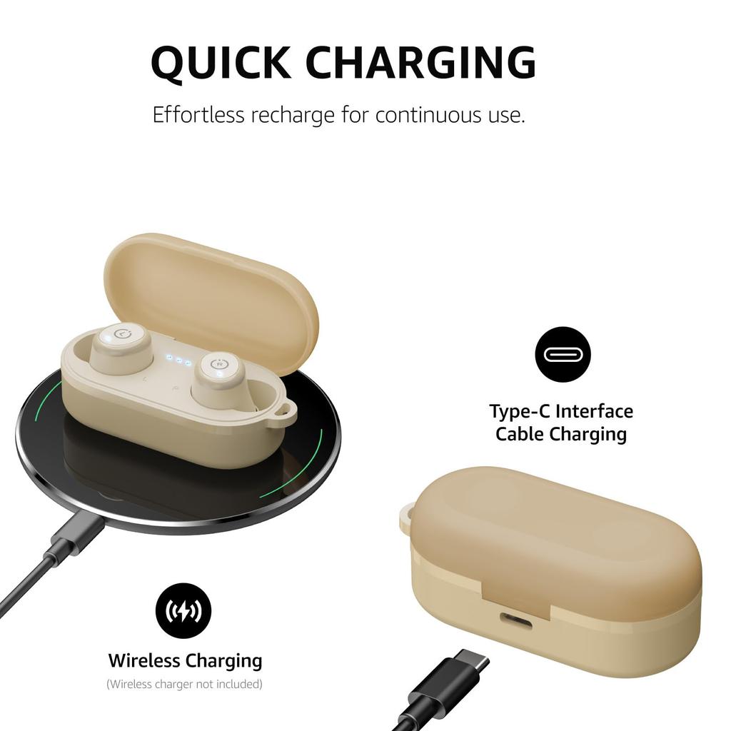 TOZO T10 Bluetooth Sans Fil Son Chaud Compact et avec Annulation de Bruit ENC pour Application Personnalisée IPX8 Jusqu'à 55 Heures de Charge Sans Fil Rapide Continue Parfait