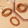 Thuja Wood Beads Bracelet: 108 Buddhist Prayer Beads, Taihang Rosary Jewelry for Couples