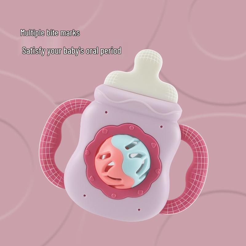 Infant Teether Rattle & Maraca Toy for 0-12 Months