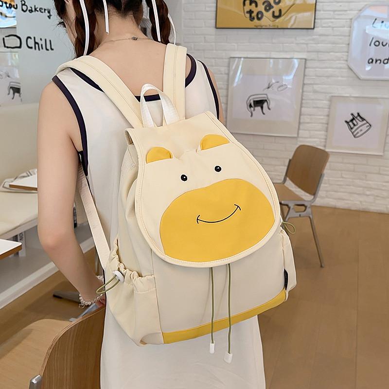 Trendy Urban Canvas Backpack With Soft Structure And Internal Pockets Document