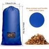 Lawn Tractor Leaf Bag Grass Catcher Bag Garden Leaf Bag 200×130cm Wear-Resistant 420D Oxford Cloth Lawn Mower Grass Bag