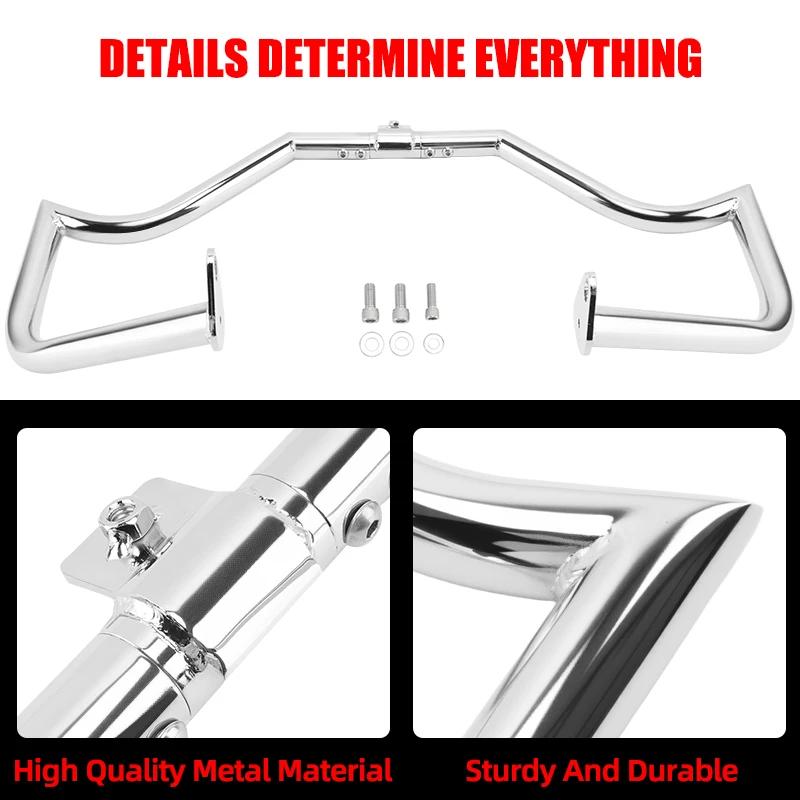 For Harley Touring Road King Street Glide 1997-2008 Motorcycle Front Highway Bar Crash Bar Engine Guard Bumper Black Chrome