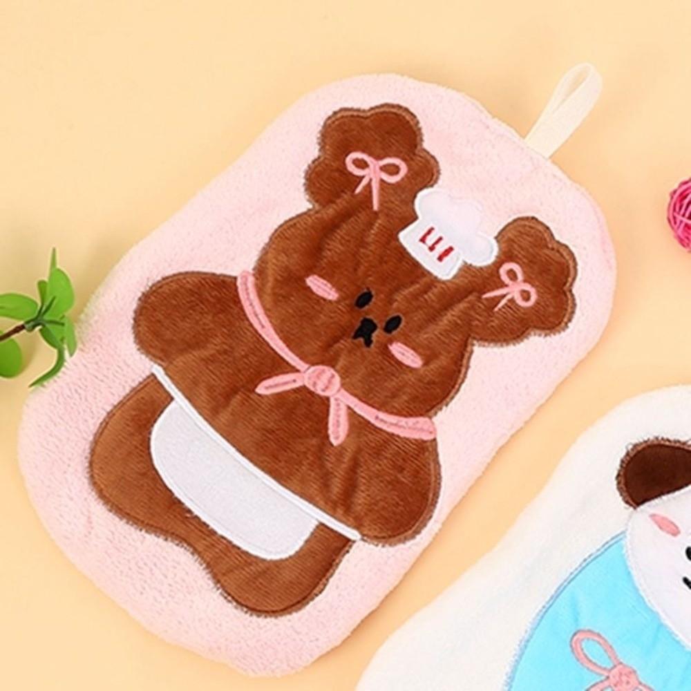 Thickened Toilet Handkerchief Water-absorbing Washcloth Cute Bathroom Kerchief  Household
