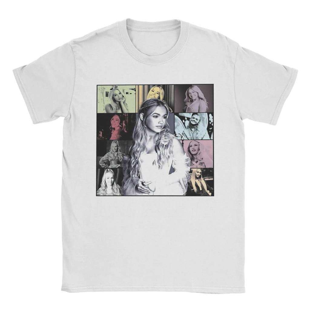 Freya Skye Víceportrétové Vintage Tričko, Unisex Streetwear Tričko pro Hudební Fanoušky, Ležérní Krátkorukávový Top ze 100% Bavlny