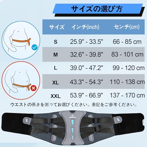 NEENCA Lumbar Support, Lower Back Pain Relief, Adjustable Belt, Innovative Ergonomic Design with Lumbar Pad, Breathable Material (Unisex), Supports He